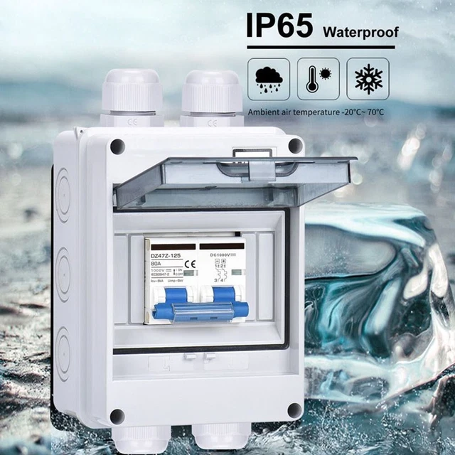 Interruttore Isolatore Solare DC 1000V 32A - IP66 Impermeabile Con Controllo Intelligente Per Impianti Fotovoltaici