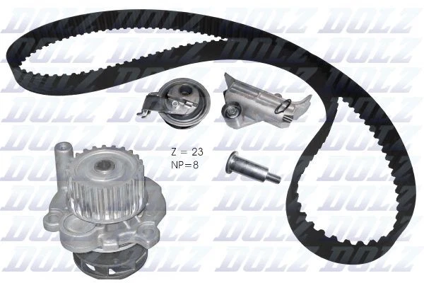 Pompa acqua Dolz Kd110 + set cinghie dentate per Audi Discoda VW Audi TT + 95-10