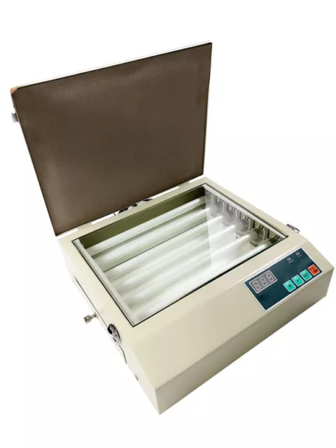 Hot Stamping Exposure Unit UV Light Box with Storage Drawer Digital Display