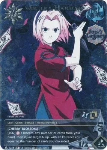 Sakura Haruno Naruto TCG Alternate Art Alt PROMO N-US004 Determination CCG  Card