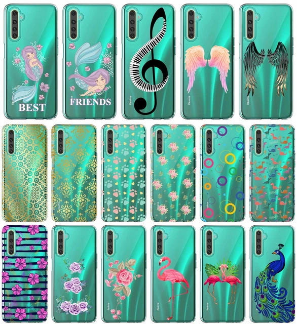 Mixroom - Cover Custodia Back case In TPU Silicone Morbido Per OPPO A91 Fantasia Cuore neon U903