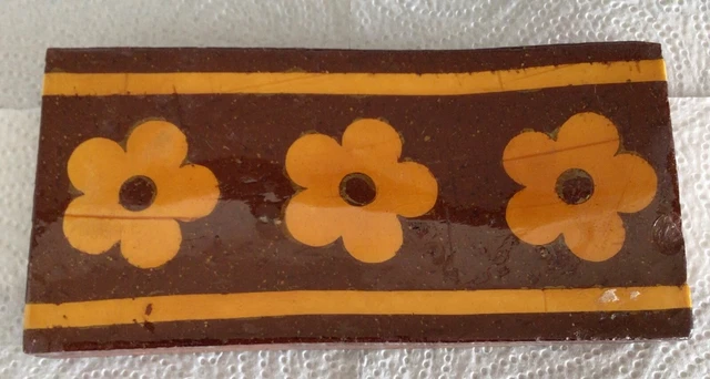 Antique Gothic revival Maw & Co tile .EW Godwin style