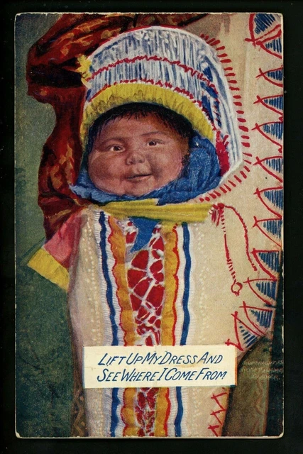 Buffalo, New York NY Vintage postcard Native Americana fold out views card