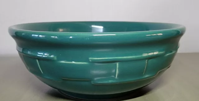 Longaberger Pottery Ivy Green Soup Salad Cereal Bowl 7" Woven Traditions #2