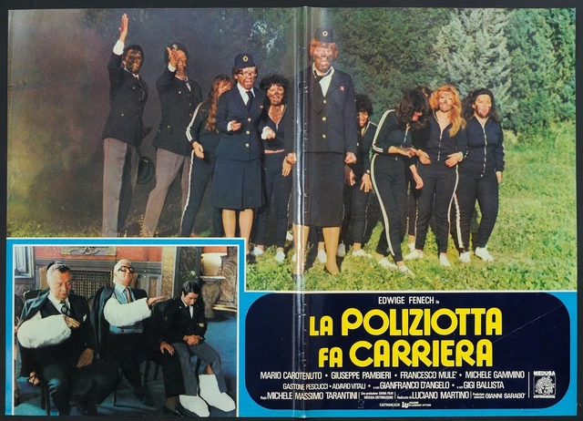 FOTOBUSTA 3 LA Poliziotta Fa Carriera Edwige Fenech Alvaro Vitali 