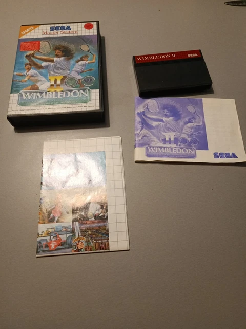 Jeu SEGA MASTER SYSTEM - Wimbledon II - Complet Avec Boîte Et Notice (N°2215S)