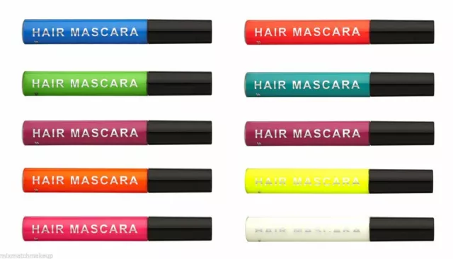 Stargazer Neon Hair Mascara Wash Out Bright Colour Streaks Rave Festival