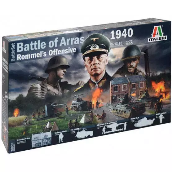 Italeri 6118 1:72 Battle of Arras 1940 Rommel's Offensive Diorama Set