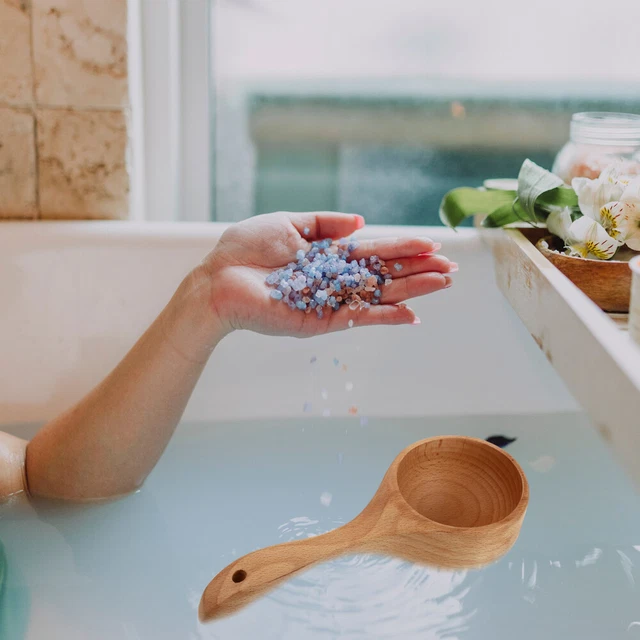 Louche D'eau Du Bain Cuillère En Bois Cuillères À Soupe Japonaises Multifonction