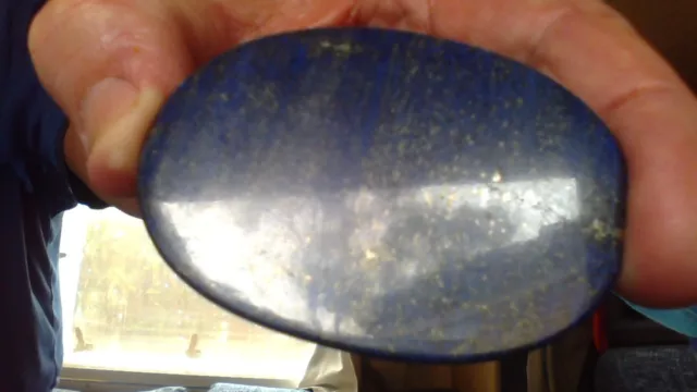 Lapis Lazuli - A Huge Rare Museum Size, Genuine, Natural, Oval Cabashon Cut. 3