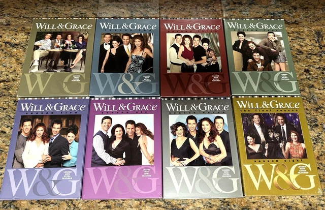 WILL AND GRACE Series 1-8 DVD Box Set Free UK P+P READ
