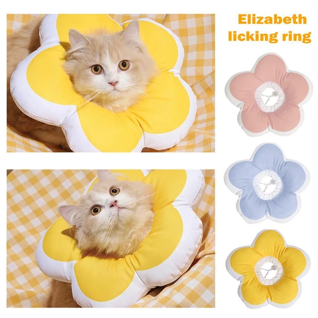 Cat Dog Cone Neck Collar Pet Bathing Recovery Anti-Bite s Protect Anti-Lick E1M5