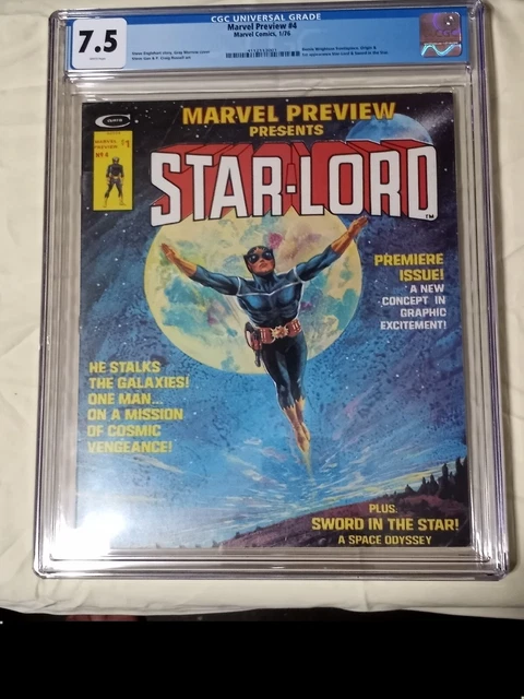 Marvel Preview 4 CGC 7.5 VF Major KEY First Appearance of Star Lord
