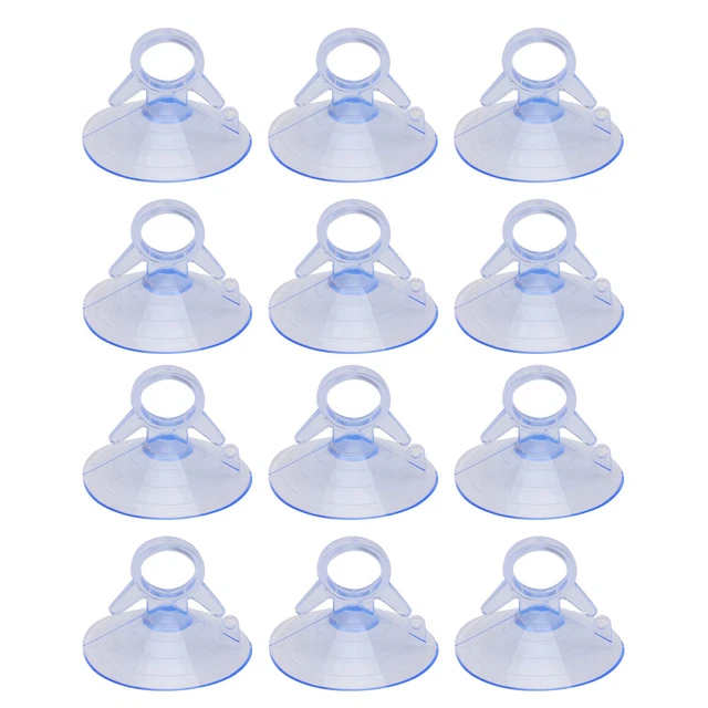 12 PCS Ventose Per Acquario Anello Di Trazione Ventosa Stand Appendiabiti Vuoto