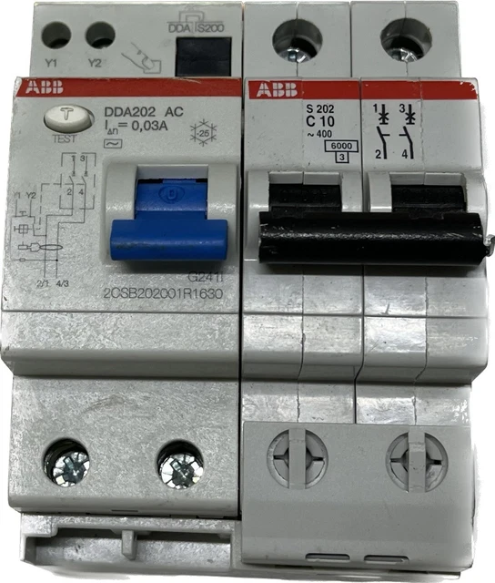 ABB LIFESAVING Differential Switch S202 10A DDA202 0