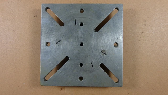 Metal JIG PLATE MILLING/Lathe 6”  SQUARE Face Plate? - NO MOUNTING THREADS?