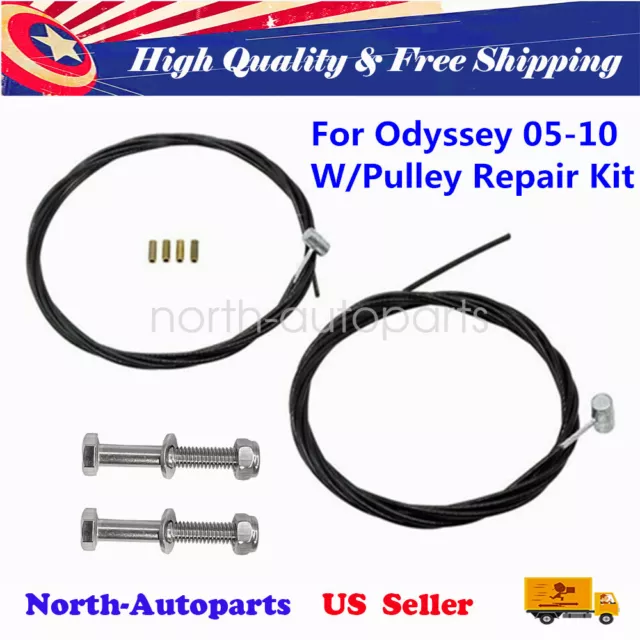 Sliding Door Cable Replace Kit For Honda Odyssey 2005-2010 W/Pulley Repair Kit