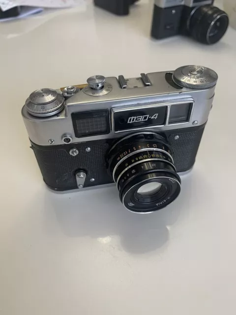 Vintage Soviet 35mm Rengefinder FED 4 camera in very good condition.