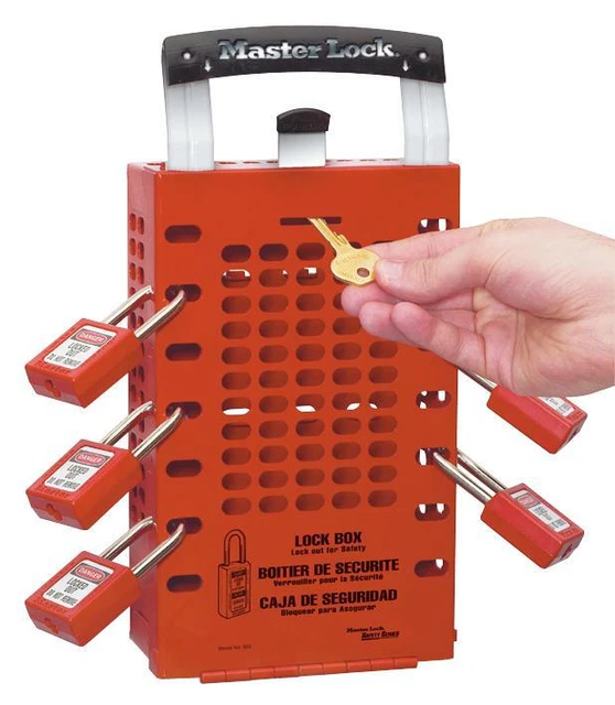Latch Tight Lock Box - Red, Lock Colour Red, Lock Material Powder Coa For Master