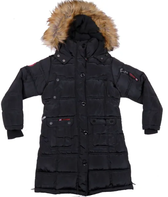 NWOT CANADA WEATHER Gear Quilted Puffer Faux Fur Hooded Full Zip Coat ...