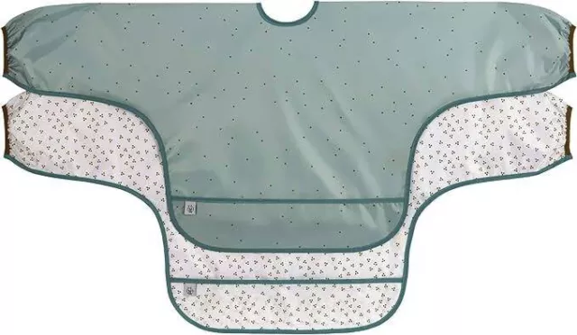 LÄSSIG Baby Langarmlätzchen Set 2 Stk. zum Binden Auffangschutz(15TL2)