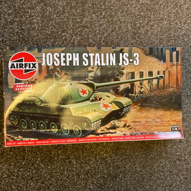 AIRFIX JOSEPH STALIN Js-3 Model Tank Starter Set Kit No 01307 1/76 Fast ...