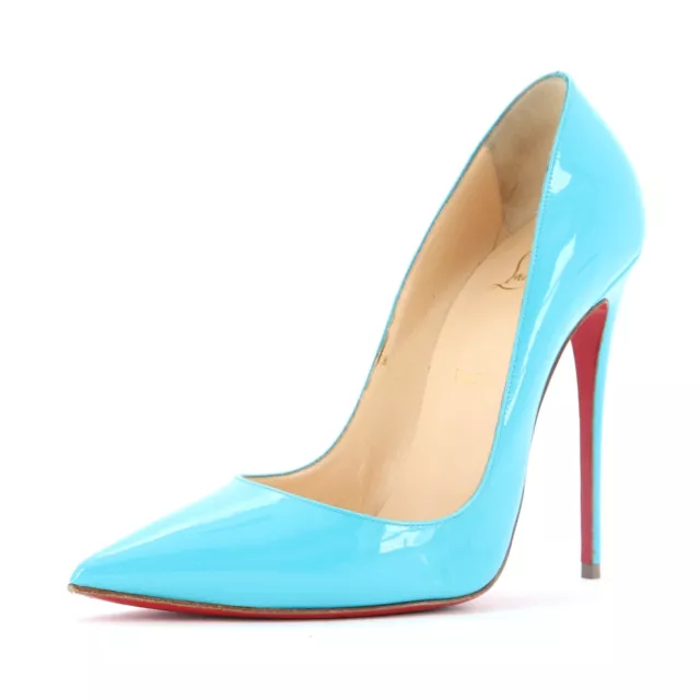 Christian Louboutin Women's So Kate Pumps Patent 120 Blue