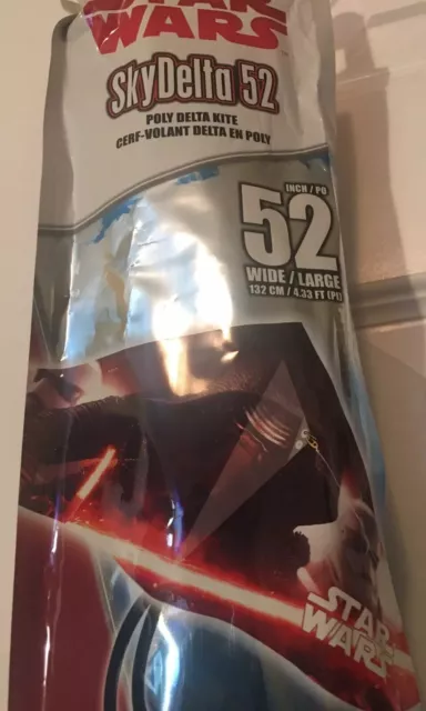 NEW 1Pc.X Kites 52 Inch Poly SkyDelta 52 Kite Kylo Ren Star Wars Sealed