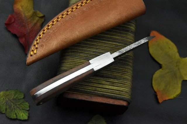Custom 5.9"OAL Hand Forged Damascus Steel Skinning Hunting Knife Handmade (A9-F) 5