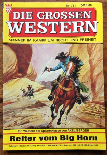 Axel Berger - Reiter vom Big Horn - Kelter Western Heft Nr. 731