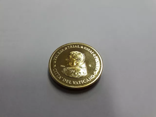 Medaille Citta Del Vaticano Probemünzen 2006 10 Cent Specimen Papst Benedict XVI