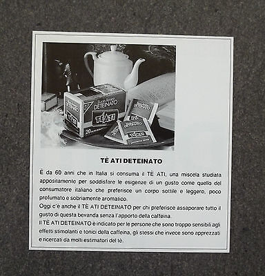 advertising Pubblicità 1965 TE' ATI 