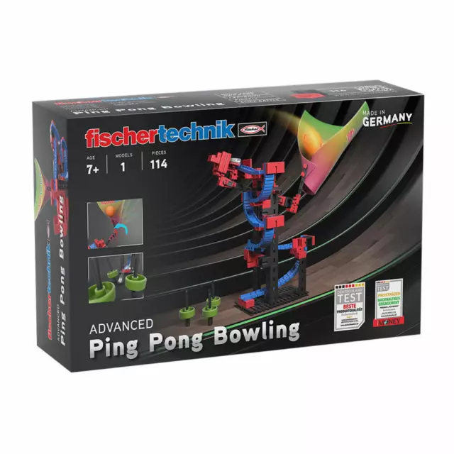 fischertechnik Advanced Ping Pong Bowling 114-tlg. Baukasten Kugelbahn Spielzeug