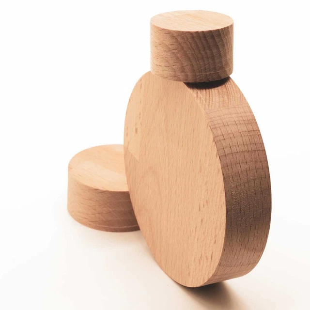 Buche Rund Scheibe Leimholz 18/27 mm - Basteln Platte Holz Zuschnitt nach Maß 8