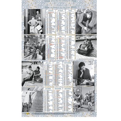 2023 CALENDRIER DE La poste, Almanach du facteur, Doisneau, scenes de