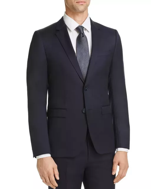 $575 HUGO BOSS Men's Dark Blue Basic Aldons Slim Fit Suit Jacket 36S yap1323