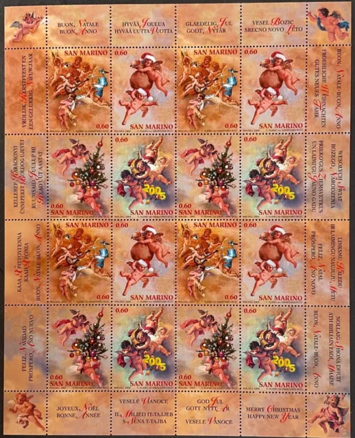 S45218 San Marino 2004 MNH Natale Ms