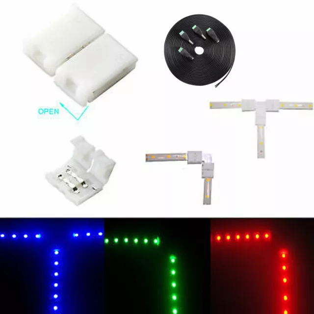 LED RGB/RGBW Stripe Zubehör Verbinder Brücken Adapter Steckverbinder 2/4/5 Pin