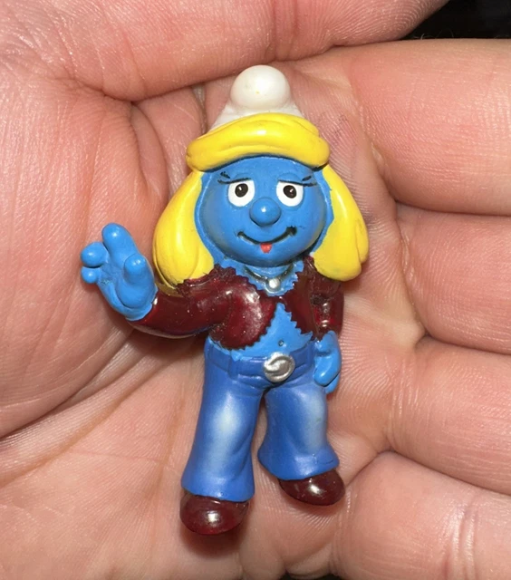 Puffo Raro Schtroumpf Di Natale 1982 - Figurina In PVC Collezione PEYO, Vintage Portogallo