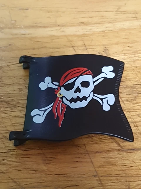 Figurine PLAYMOBIL Special 4690 - Pirate Avec Drapeau Tête De Mort - Occasion Complète