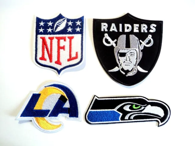 1x NFL Sports Patches Embroidered Cloth Badge Applique Iron Sew On Football Rams