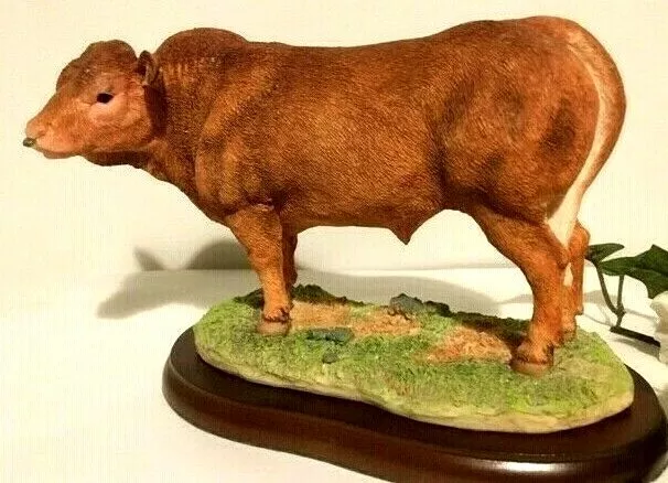 Limousin Bull Statue/ Figurine ~ Border Fine Arts~ New ~ Retired. 2