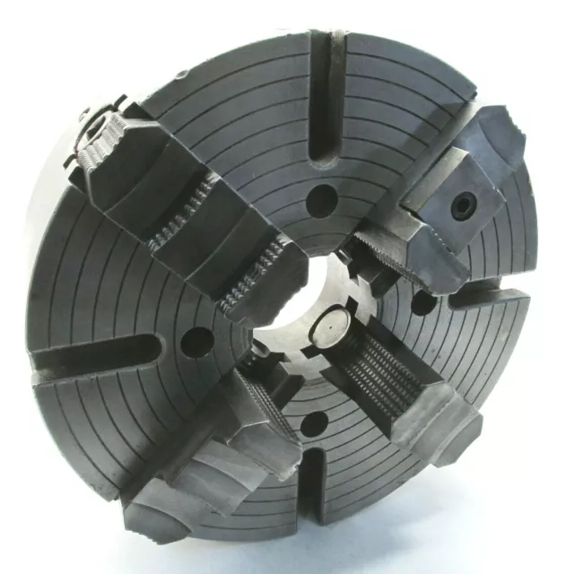 15" INDEPENDENT 4-JAW LATHE CHUCK w/ PLAIN BACK MOUNT