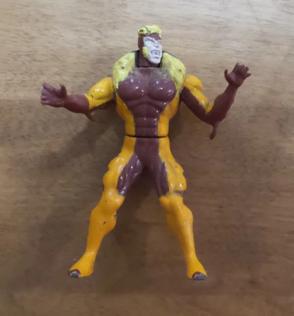 ToyBiz Marvel Sabretooth Steel Mutants Die Cast 3" Figure