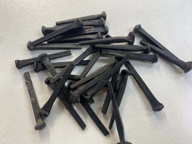 Rosehead Nails 2" 50mm Black Cut nails Rustic Vintage TRADITIONAL pack 5 10