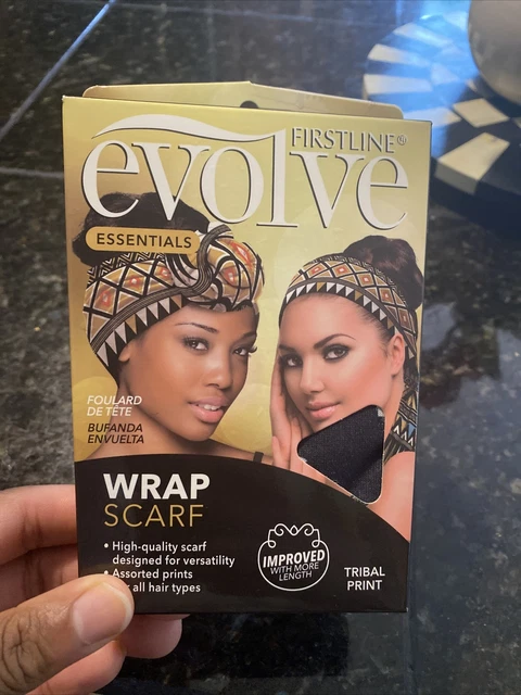 Satin Wrap Scarf First line Evolve Essentials Black OS