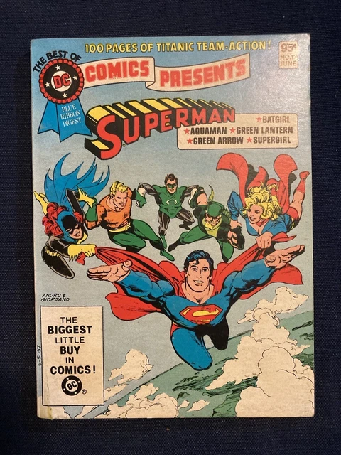 The Best of DC Comics Presents Superman Blue Ribbon Digest comic