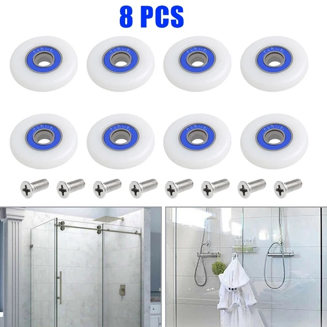 8 pz ricambio porta doccia scooter ruote 19 mm/23 mm/25 mm diametro ruota