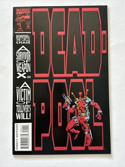 Deadpool The Circle Chase #1 1st solo series Direct Edition Marvel 1993