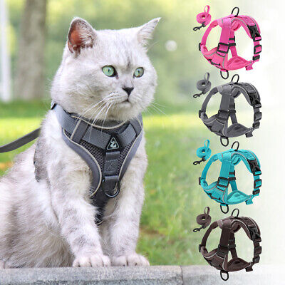 Dog Harness for Small Dogs Reflective Pet Cat Puppy Walking Mesh Vest and Lead